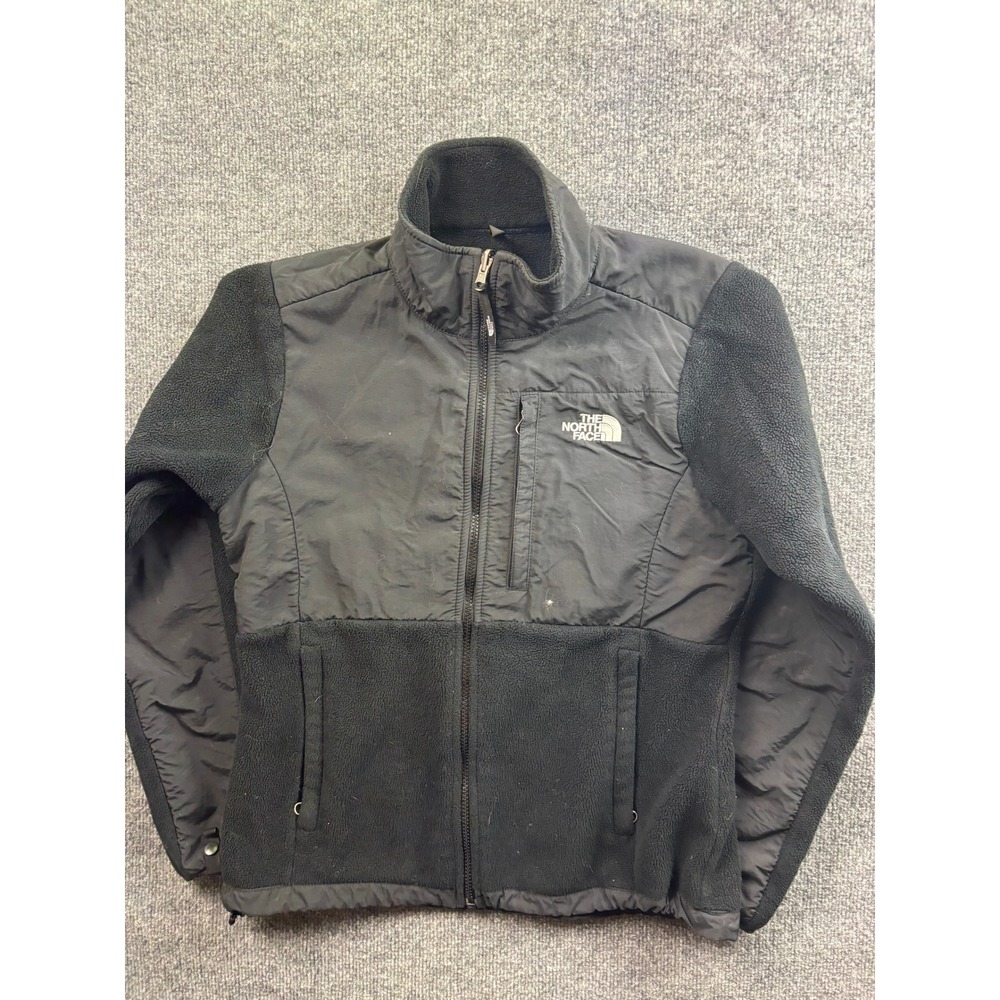 The North Face Denali Jacket Womens Medium Black Polartec Fleece Full Zip
